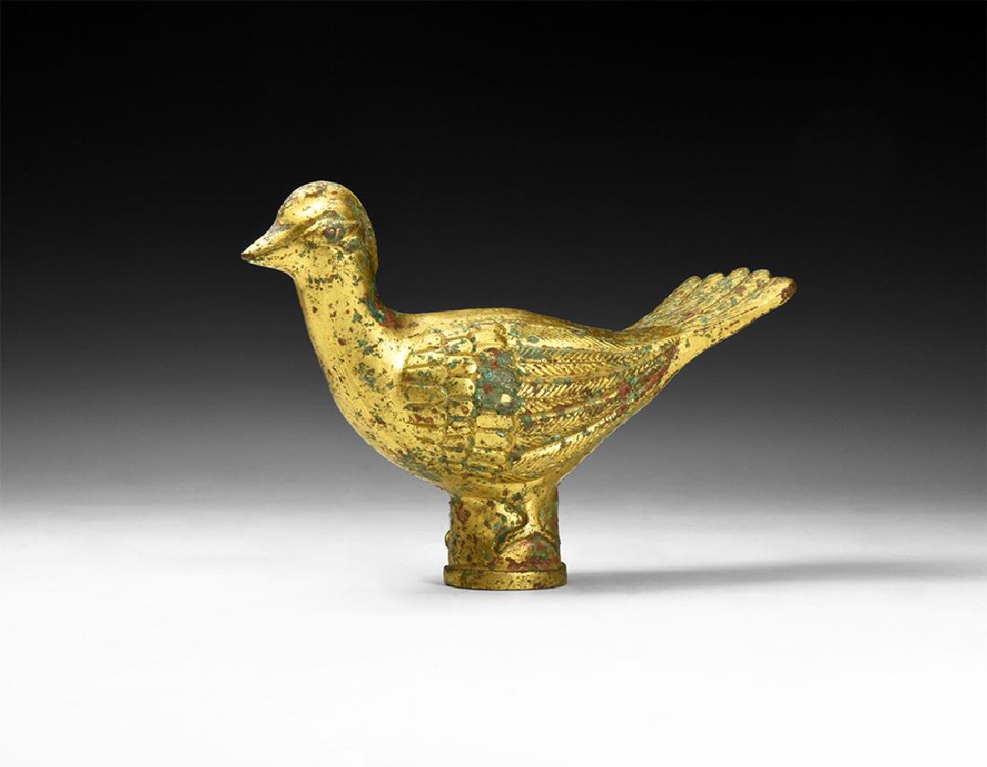Chinese Han Gilt Bird Finial (1 of 1)