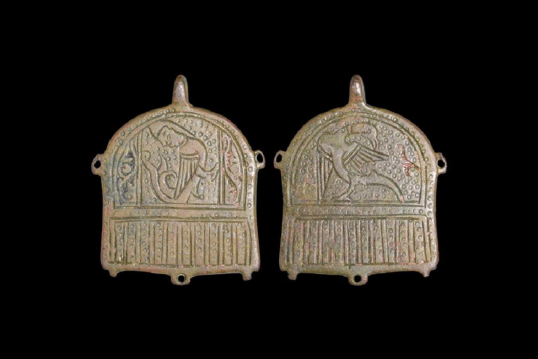 Byzantine Engraved Pendant with Beasts (1 of 1)