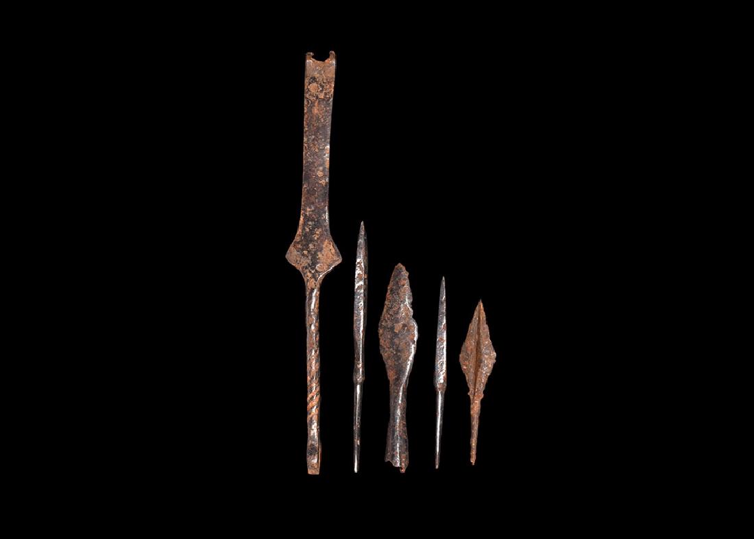 Medieval Arrowhead and Hook Group (1 of 1)