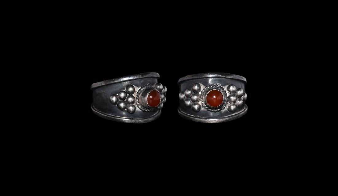 Post Medieval Filigree Ring with Stone (1 of 1)