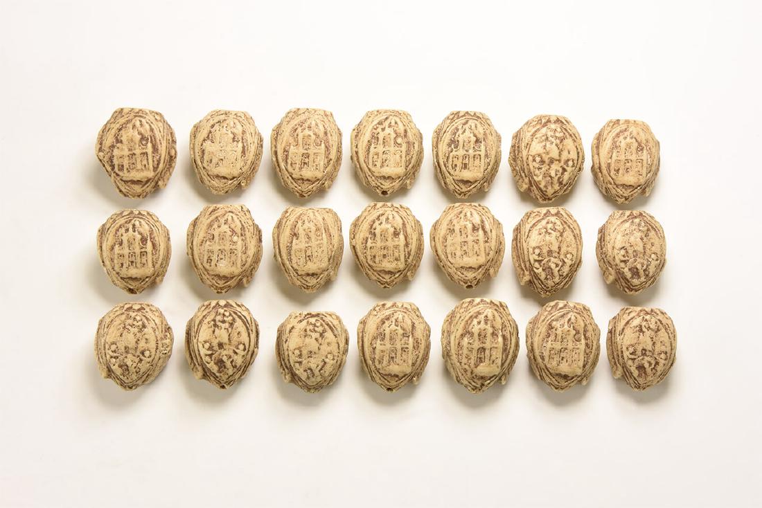 Post Medieval Nut-Shaped Bead Group (1 of 1)