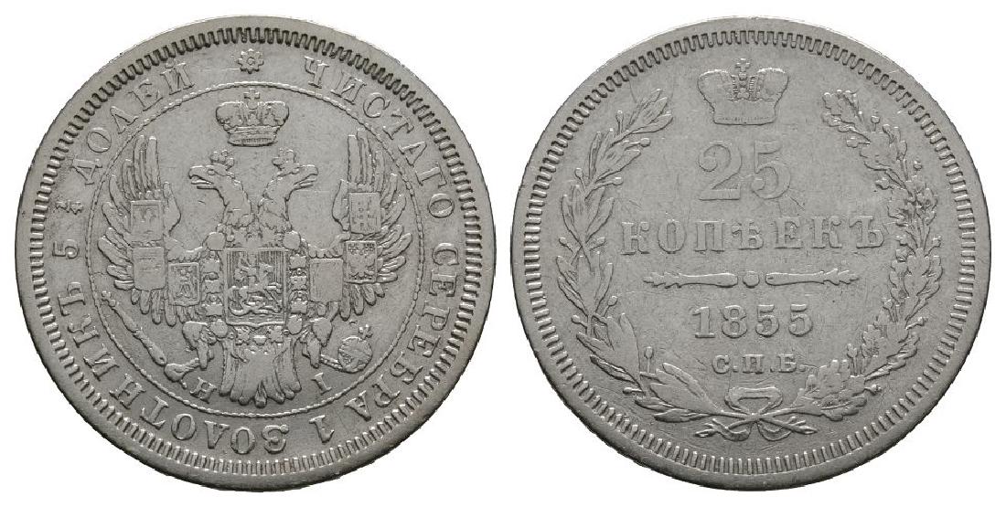 World Coins - Russia - 1855 - 25 Kopeks (1 of 1)