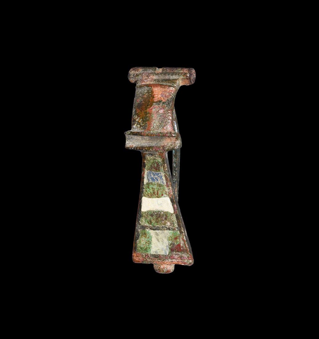 Roman Enamelled Fan-Tailed Brooch (1 of 1)