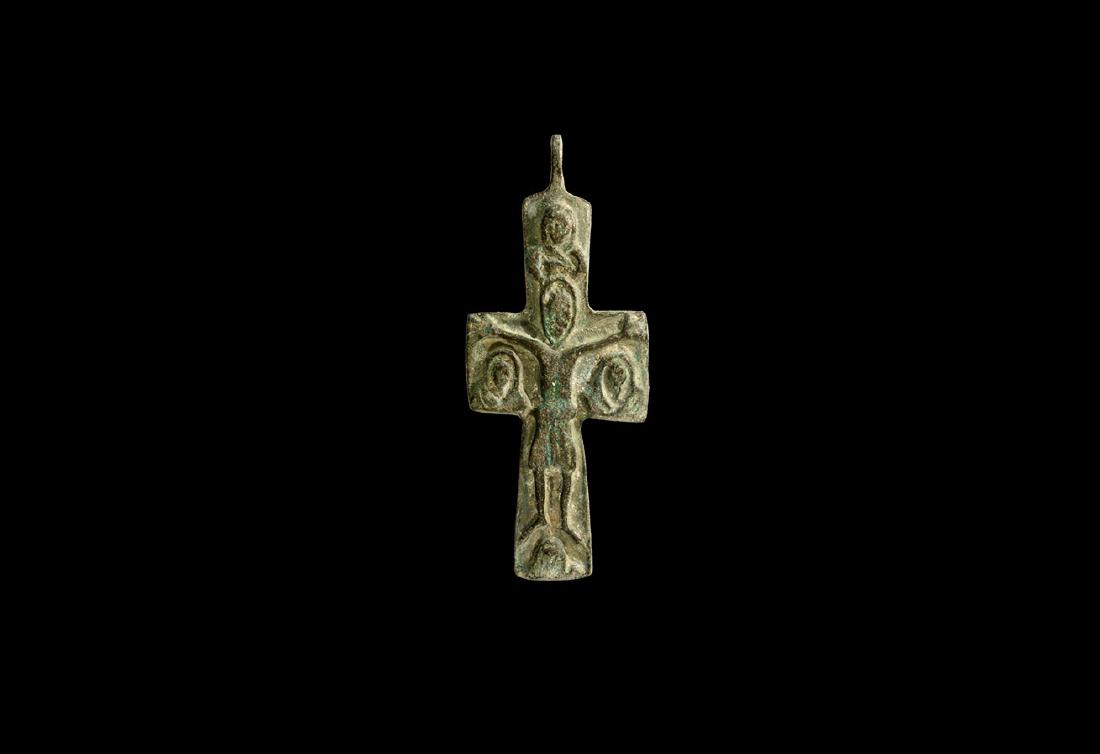 Byzantine Cross with Christ and Saints (1 of 1)