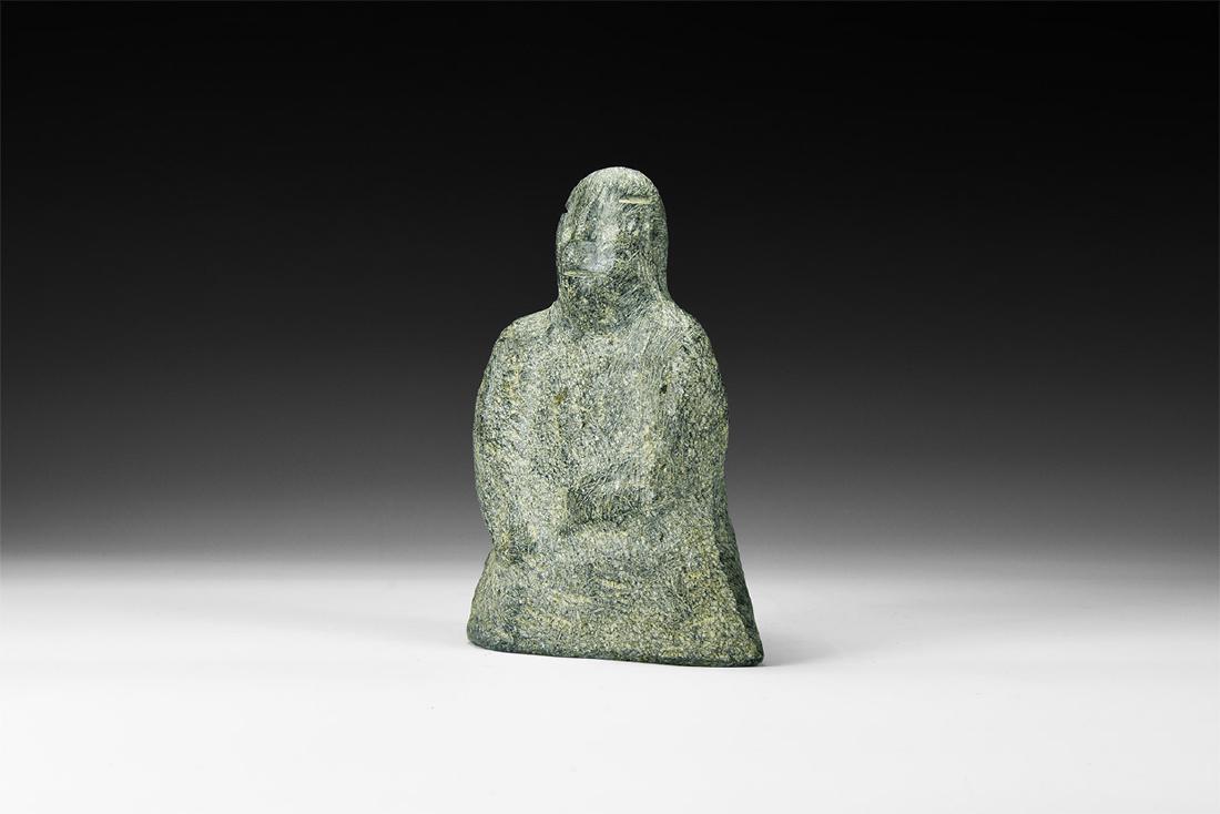 North American Inuit Male Statue (1 of 1)