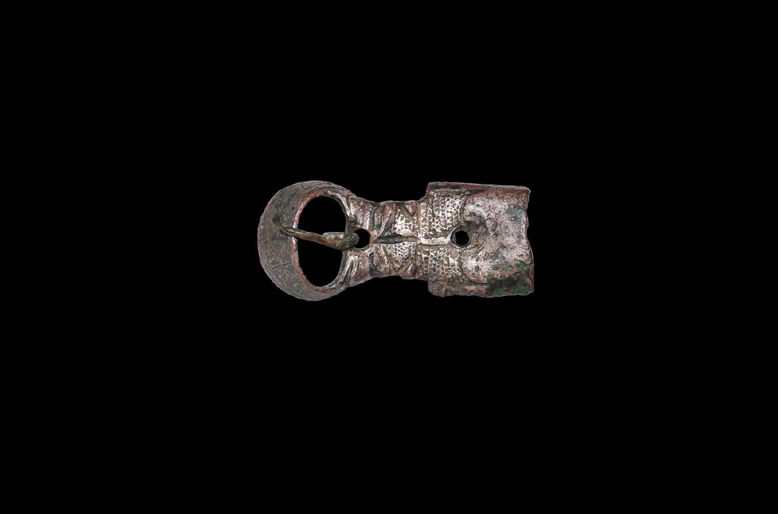 Medieval Norman Inscribed Buckle with Plate (1 of 1)