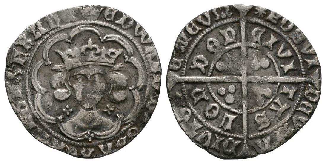 Medieval - Edward IV - London - Long Cross Groat (1 of 1)