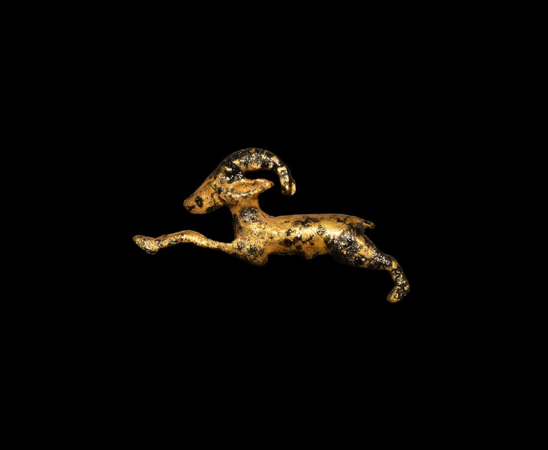Egyptian Gold Running Gazelle Amulet (1 of 1)