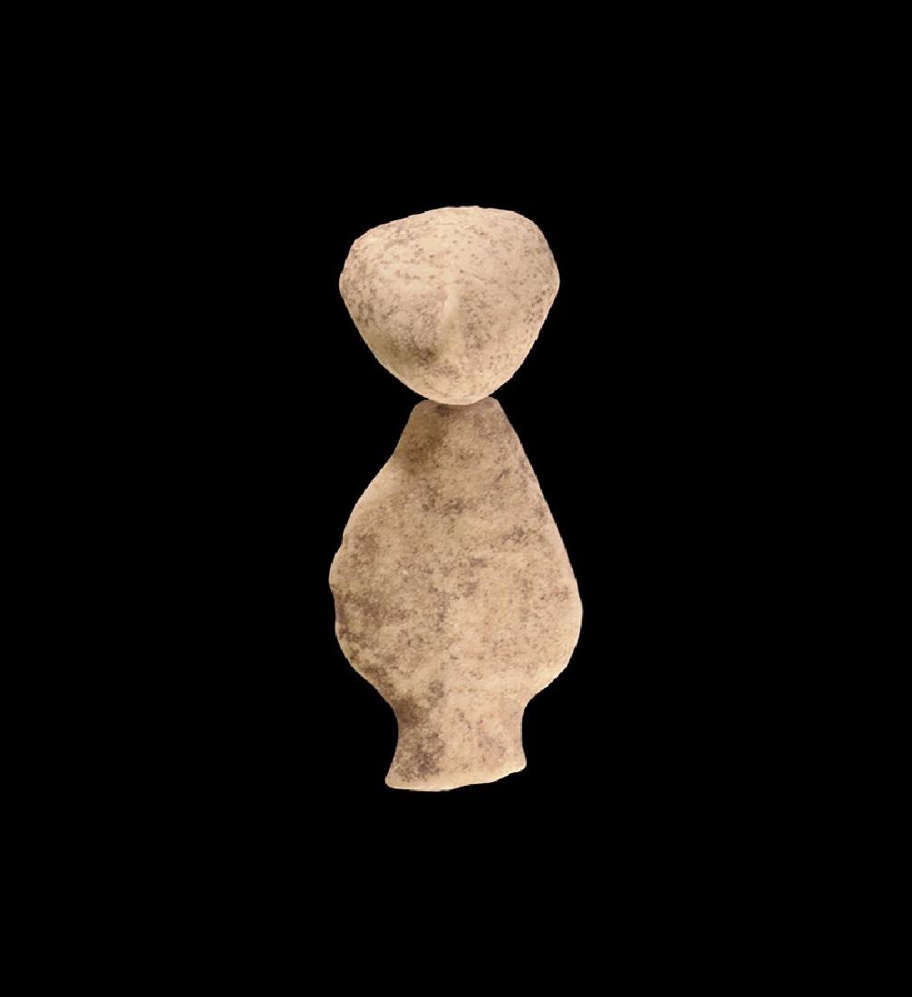 Anatolian Stargazer Idol: 3rd millennium BC. A carved and polished Chalcolithic 'stargazer' idol head and body. See von Bothmer, D. Glories of the Past: Ancient Art from the Shelby White and Leon Levy Collection, New York, 199