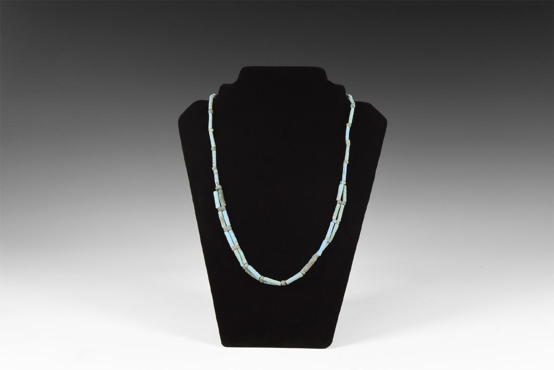 Egyptian Blue Bead Necklace (1 of 1)