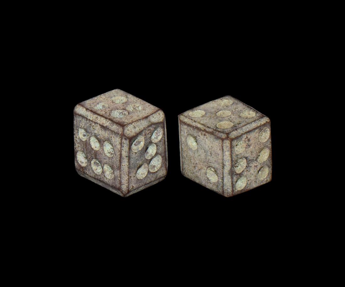 Roman Chamfered Dice Pair (1 of 1)
