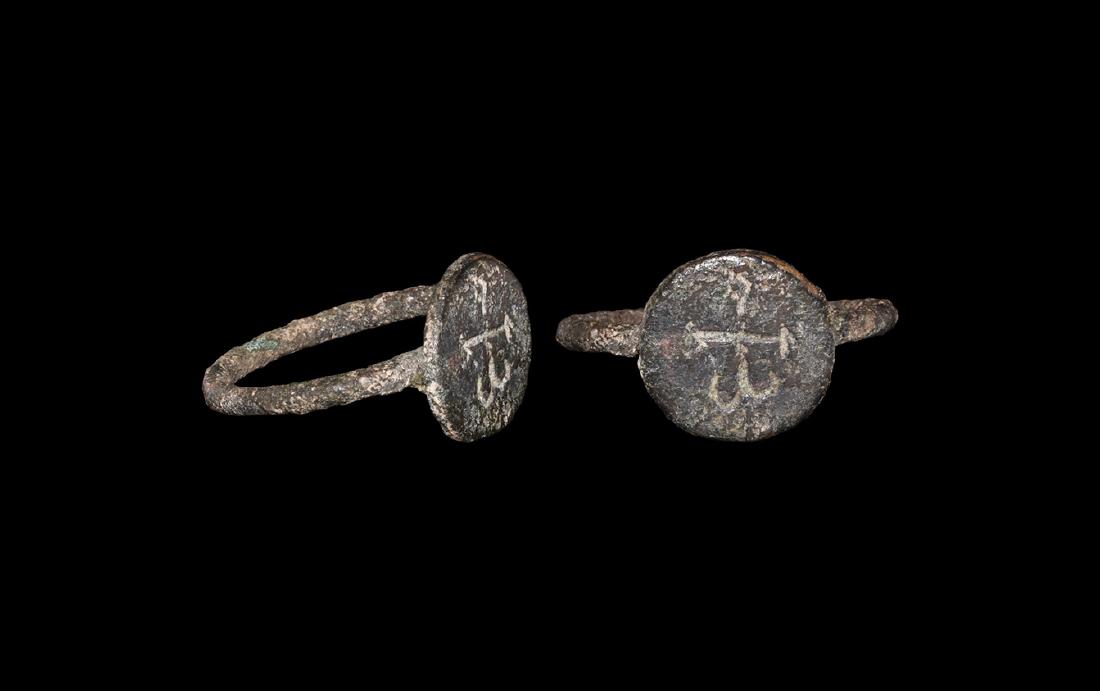 Byzantine Ring with Cross Monogram (1 of 1)