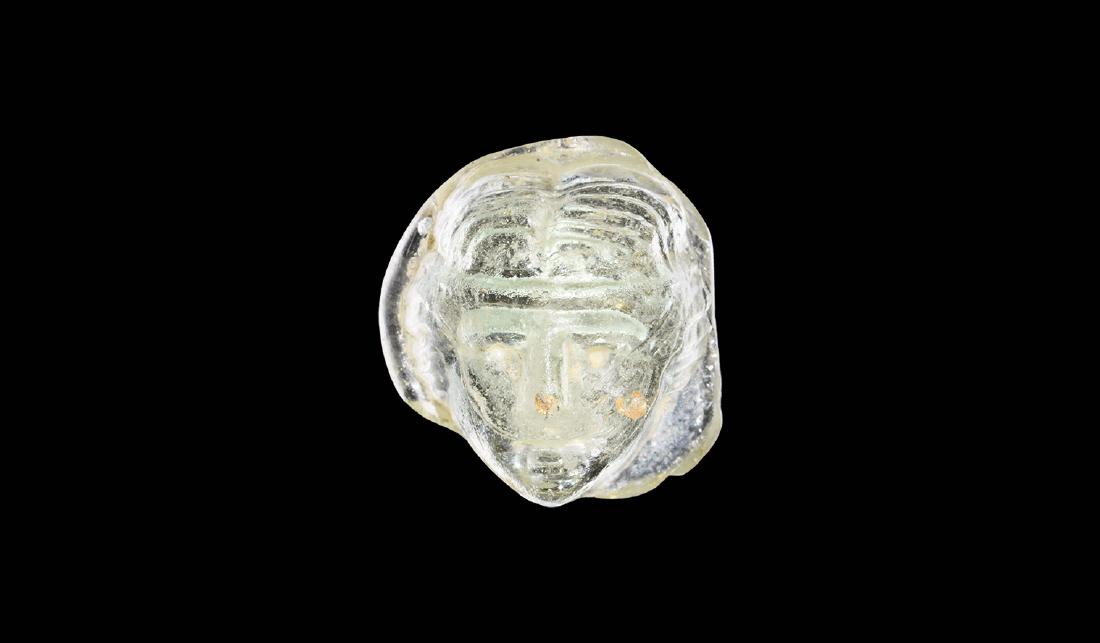 Post Medieval Glass Head of Bacchus (1 of 1)