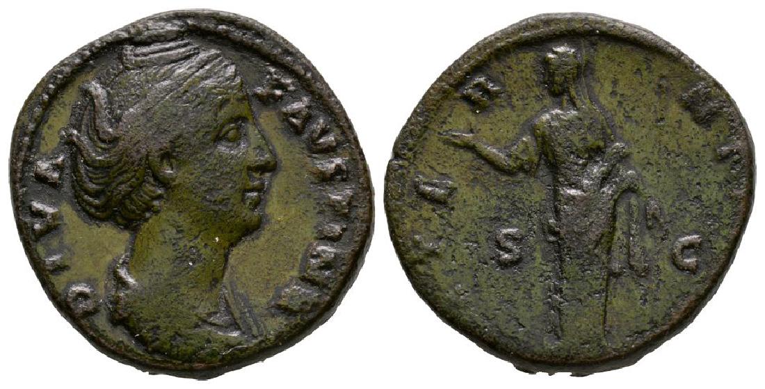 Roman Coins - Faustina I - Aeternitas Sestertius (1 of 1)