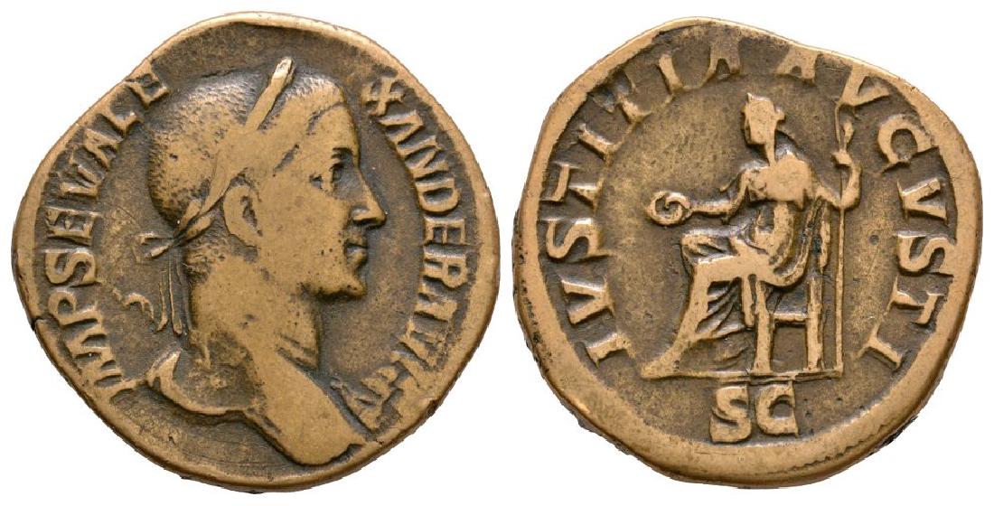Severus Alexander - Justitia Sestertius (1 of 1)