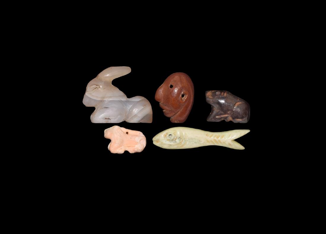 Indian Carved Animal Figurine Group (1 of 1)