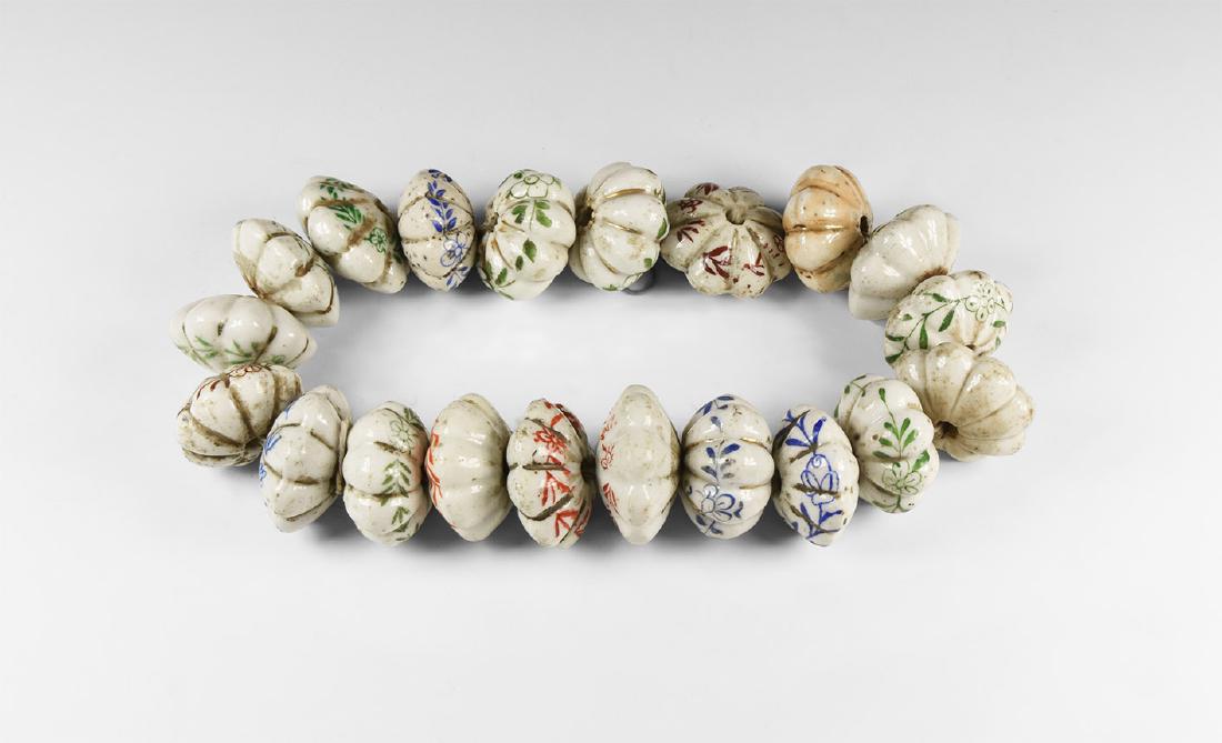 Indian Large Glazed Bead Group (1 of 1)