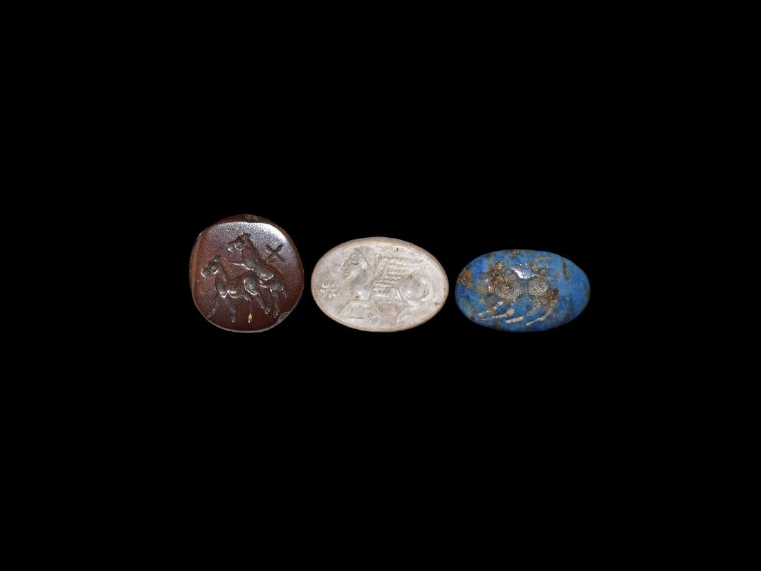 Western Asiatic Bactrian Style Intaglio Group. (1 of 1)