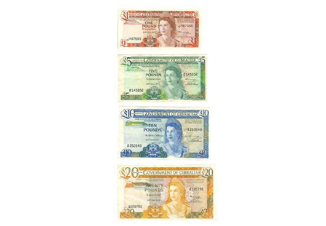 World Banknotes - Gibralter - 1 to 20 Set [4] (1 of 1)