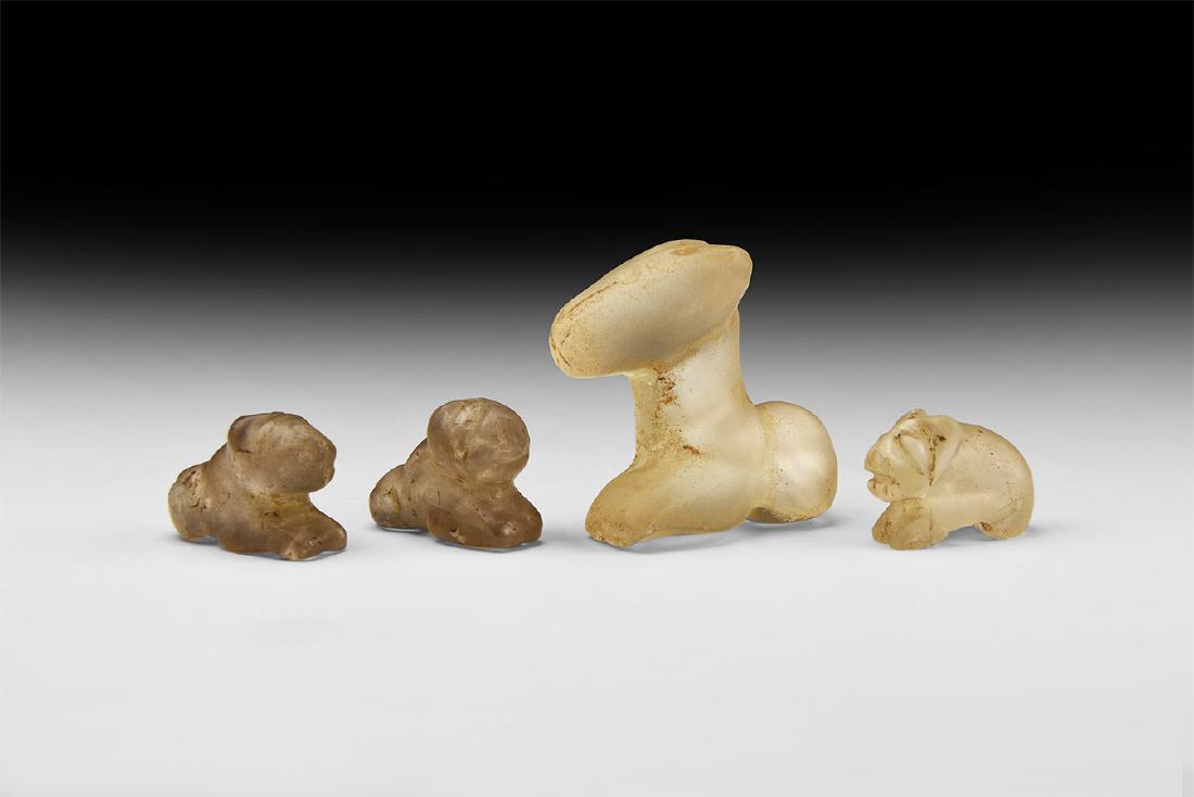 Indian Carved Animal Figurine Group (1 of 1)