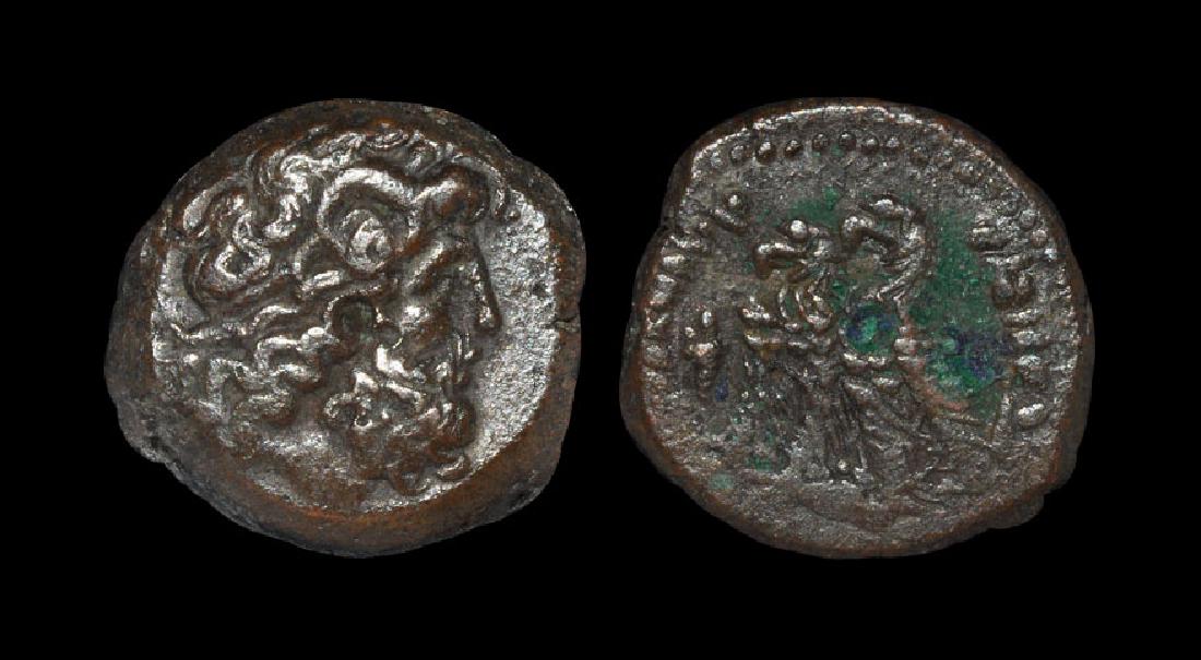 Ancient Greek Coins - Egypt - Ptolemaic Bronze: 3rd-2nd century BC. Obv: profile bust right. Rev: two eagles standing with Greek legend. 7.33 grams. ("). [No Reserve]
