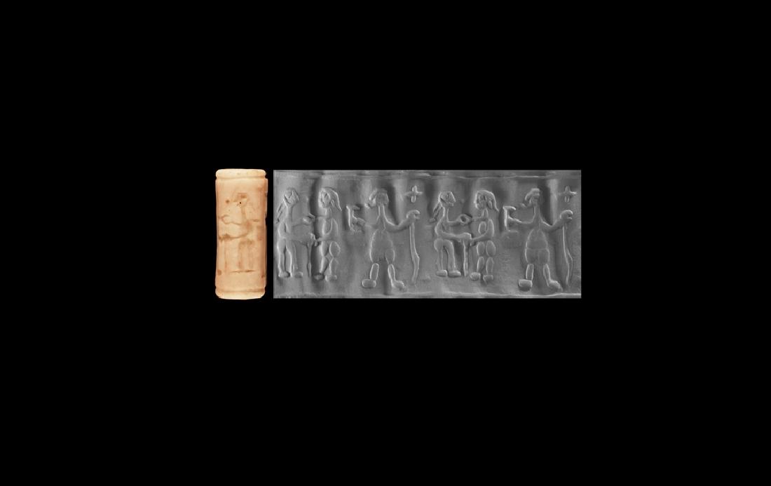 Jemdet Nasr Cylinder Seal with Figures (1 of 1)