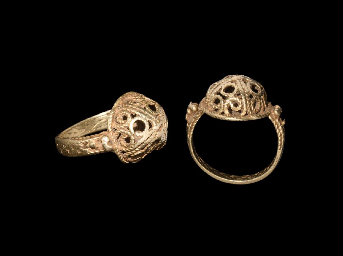 Byzantine Gold Openwork Ring (1 of 1)