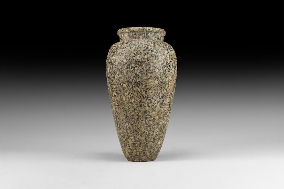Egyptian Granite Piriform Vase