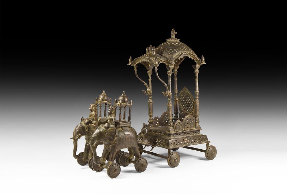 Indian Temple Chariot Altar with Elephants (1 of 1)