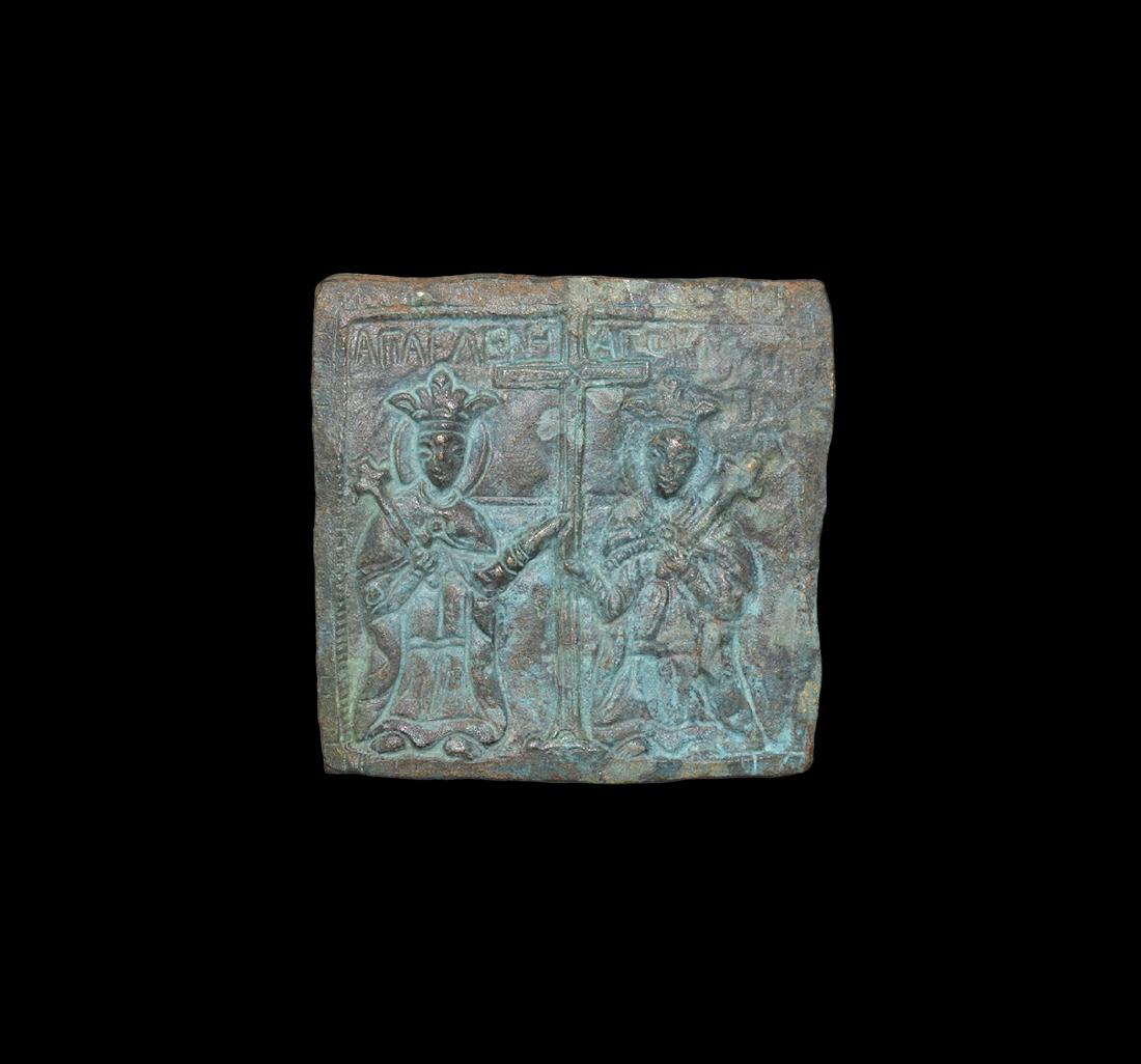 Byzantine Icon with Emperor and Empress (1 of 1)