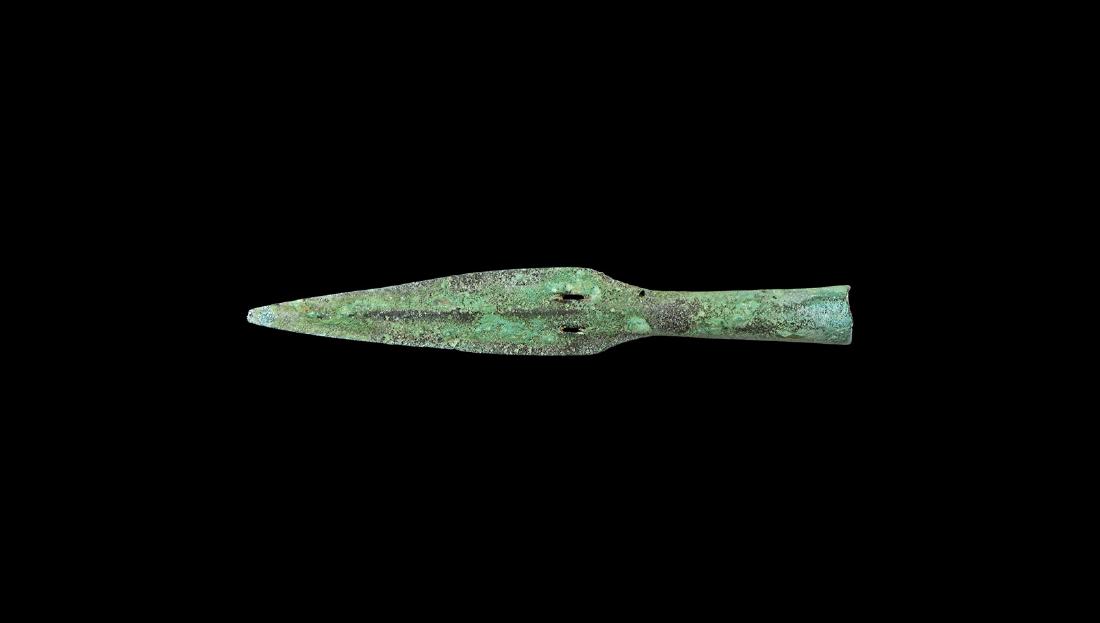 Greek Socketted 'Streamer' Spearhead (1 of 1)