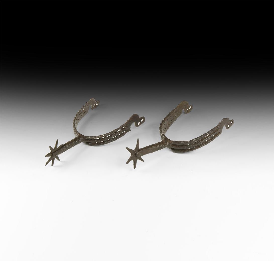 Medieval Decorated Spur Pair (1 of 1)