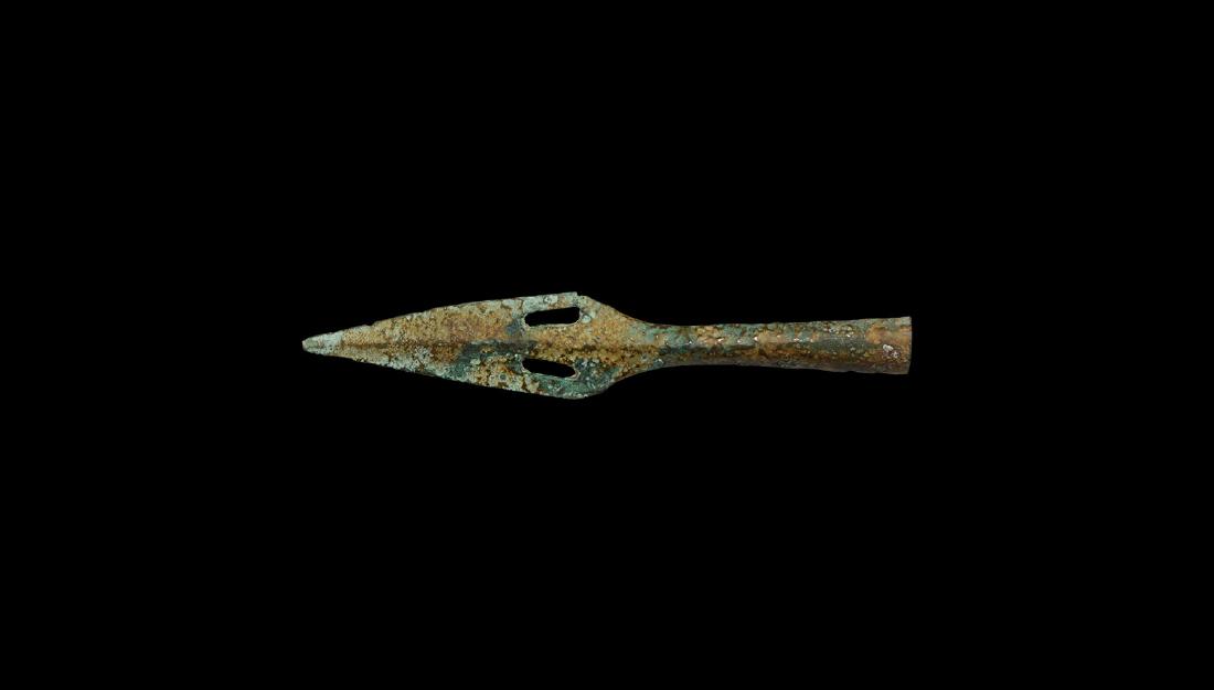 Greek Socketted 'Fire' Spearhead (1 of 1)