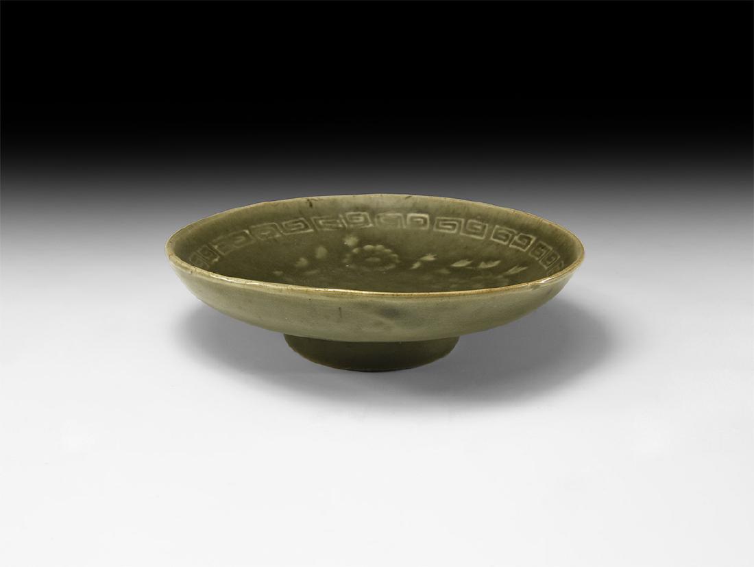 Chinese Yuan Green Glazed Dish (1 of 1)