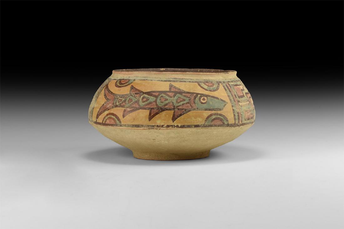 Indus Valley Mehrgarh Polychrome Jar with Fish (1 of 1)