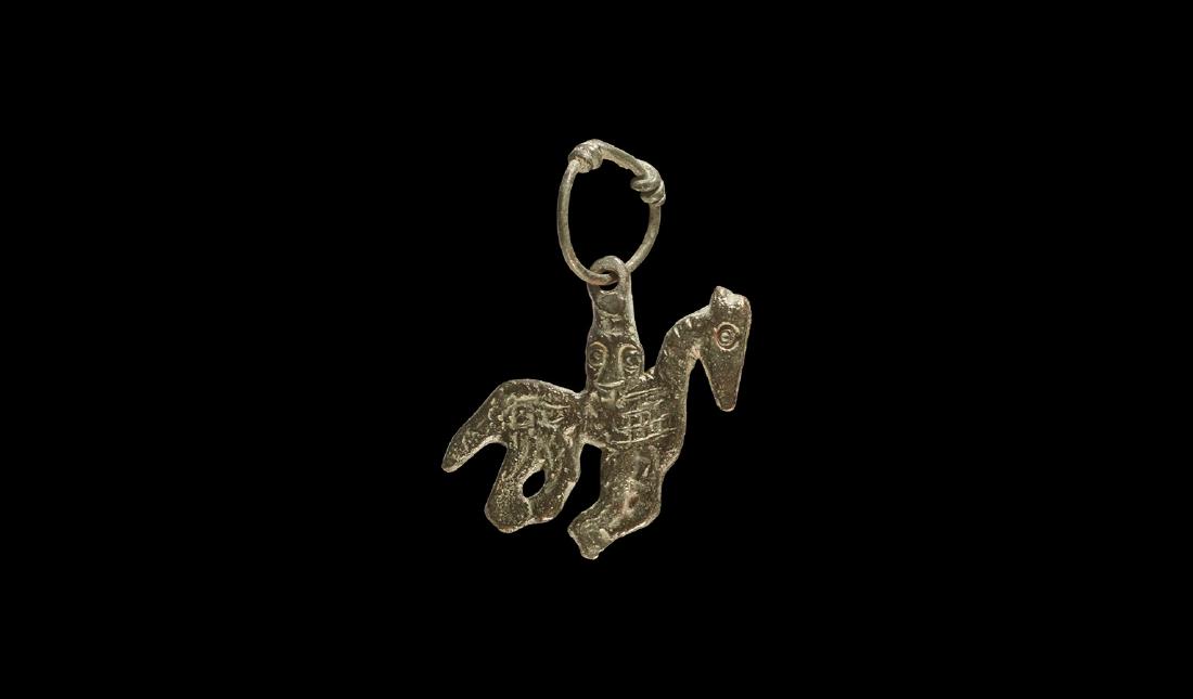 Viking Horse and Rider Pendant (1 of 1)