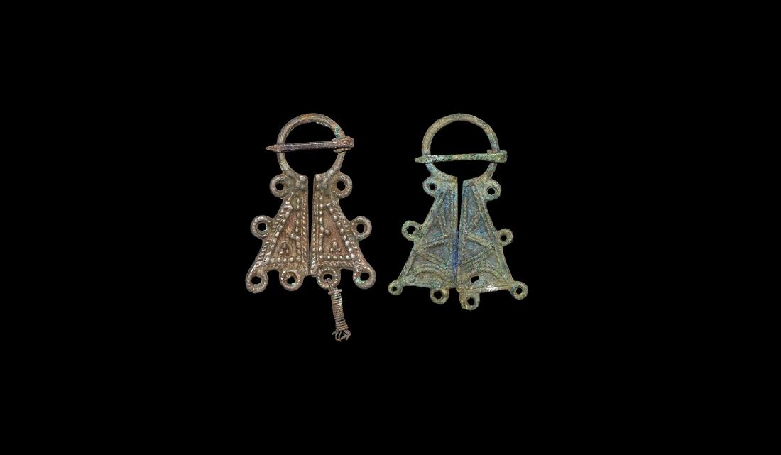 Viking Omega Brooch Pair (1 of 1)