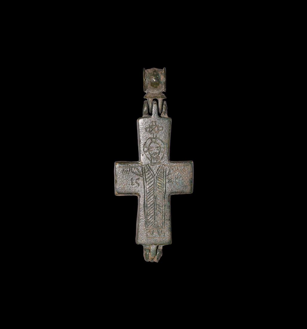 Byzantine Reliquary Cross Pendant (1 of 1)