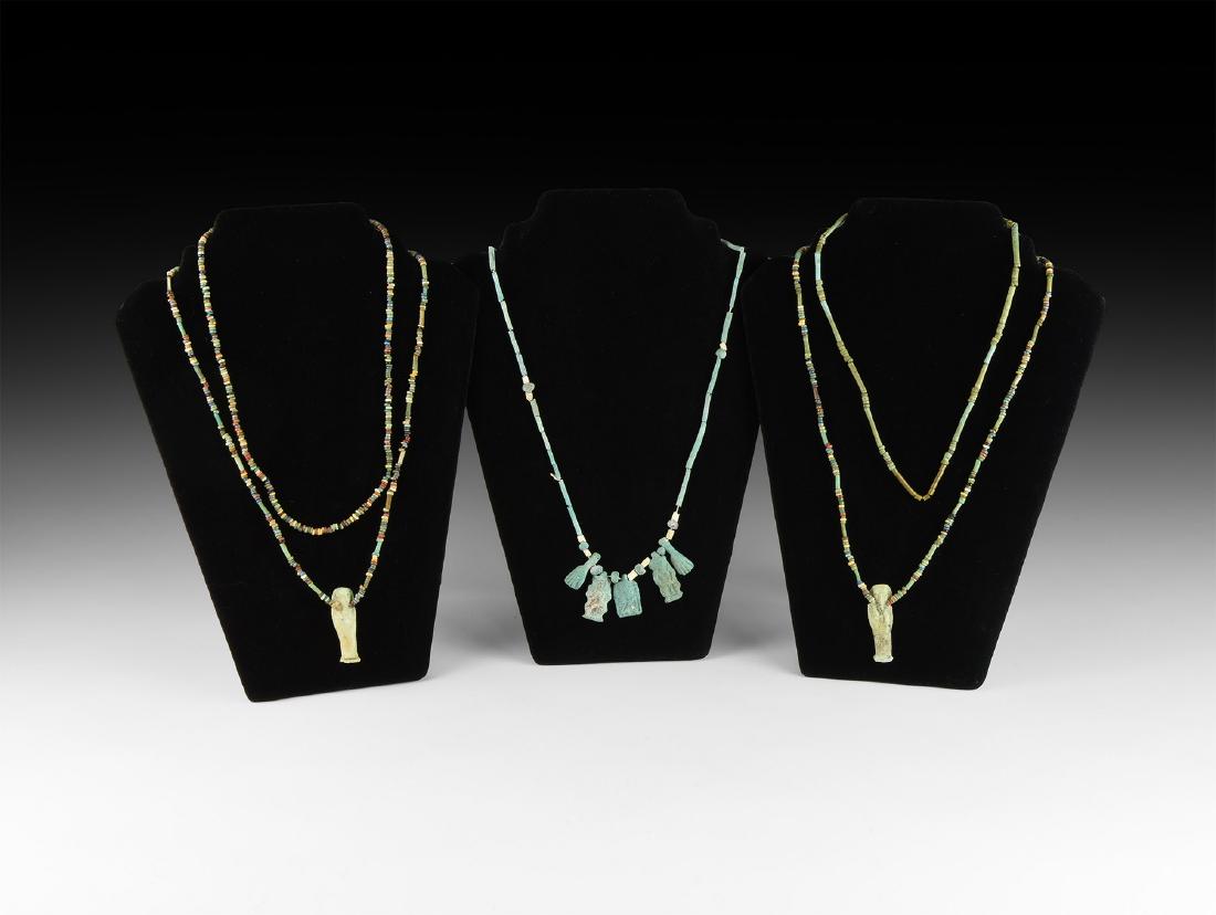 Egyptian Mummy Bead Necklace Group (1 of 1)