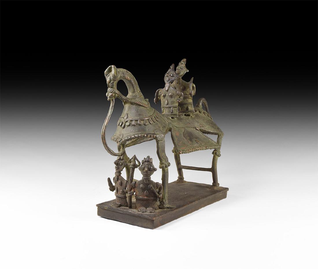 Indian Khandoba and Consort Figurine (1 of 1)