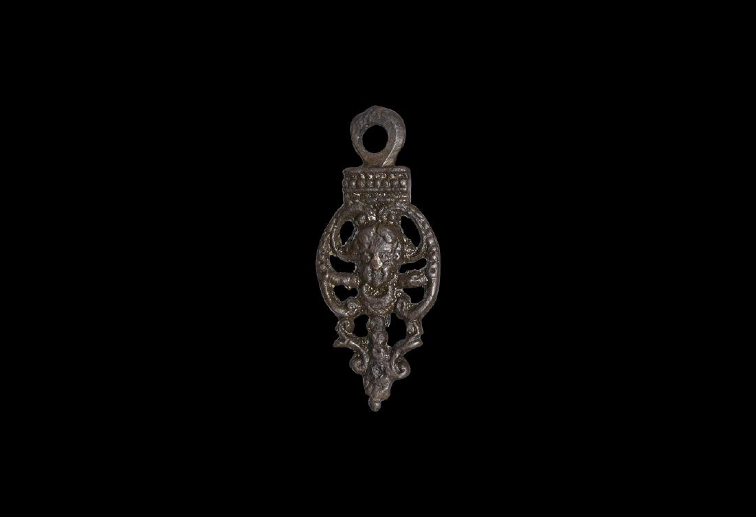 Viking Mask Pendant (1 of 1)