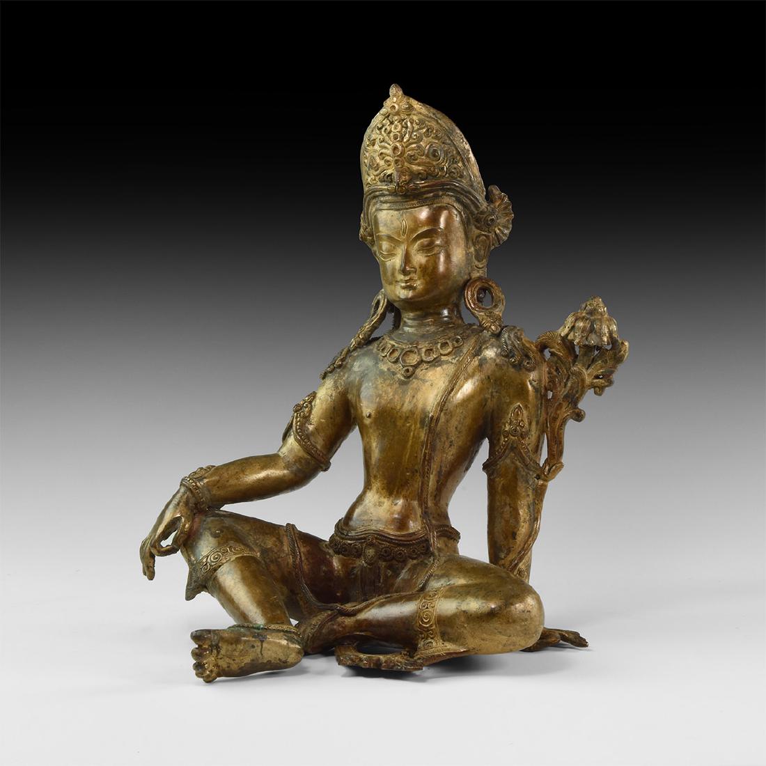 Gilt Vishnu Figurine (1 of 1)