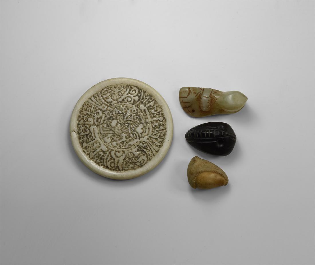 Western Asiatic Style Stone Carving Group (1 of 1)