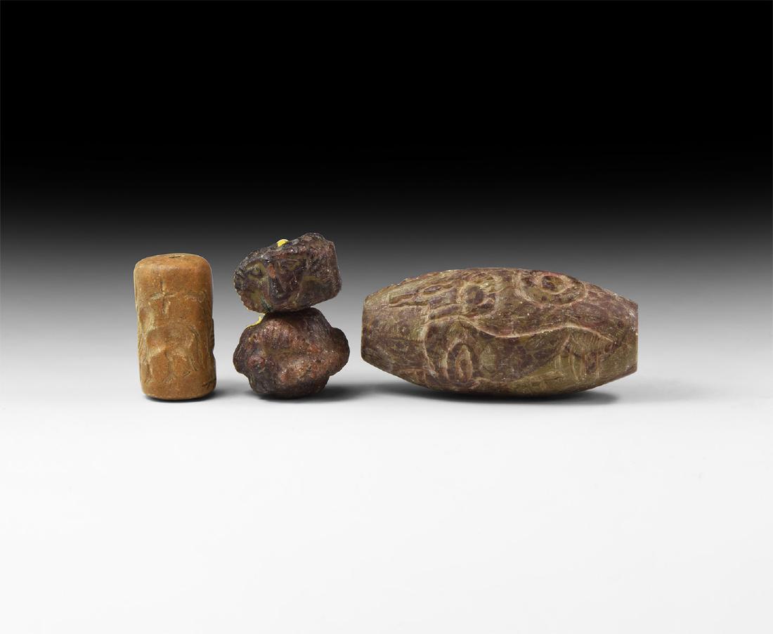 Western Asiatic Style Carved Bead Group [3] (1 of 1)