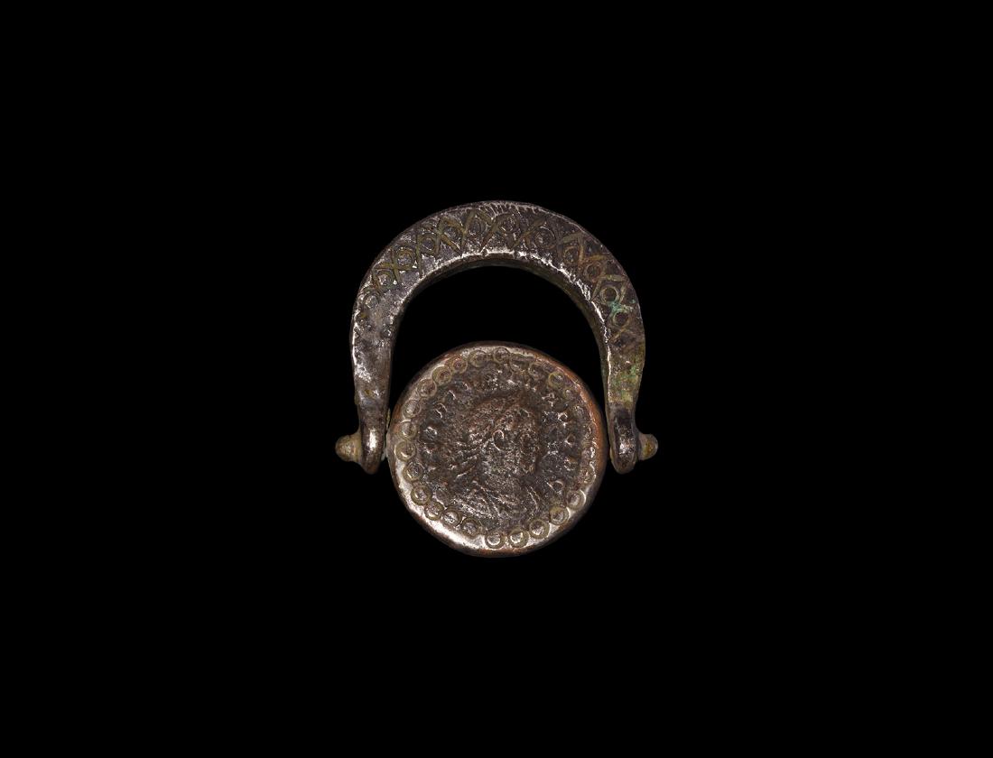 Roman Swivel Ring with Coins (1 of 1)