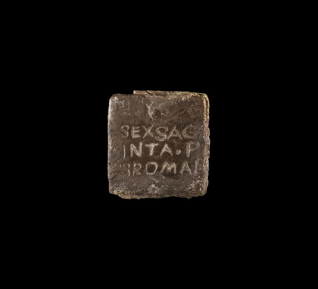Roman Inscribed Trade Weight (1 of 1)