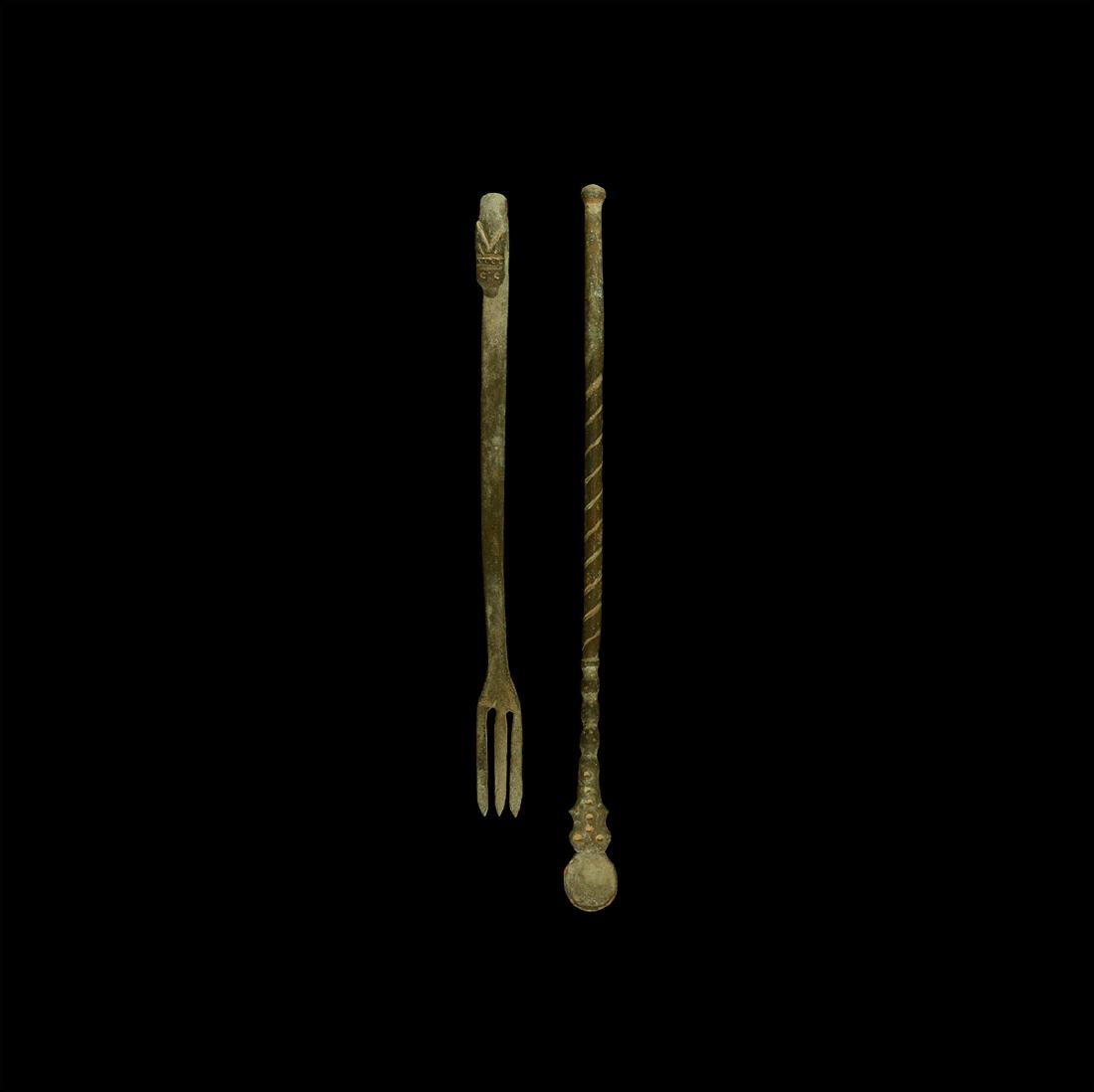 Roman Spoon and Fork Group (1 of 1)