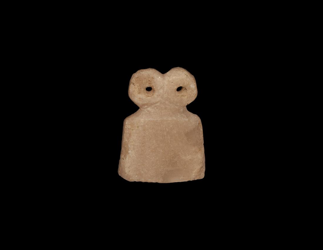 Western Asiatic Alabaster Eye Idol (1 of 1)