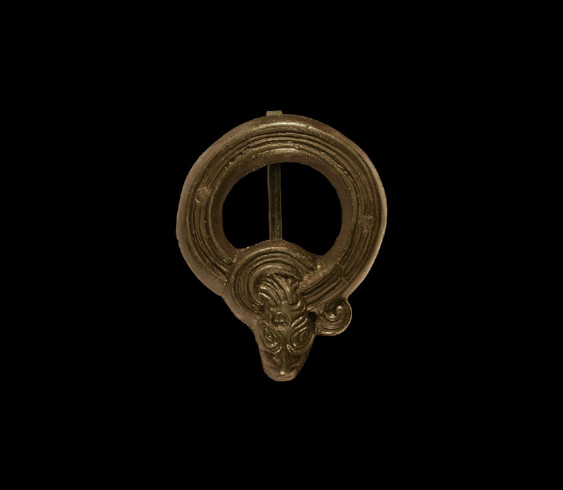 Viking Coiled Serpent Brooch (1 of 1)