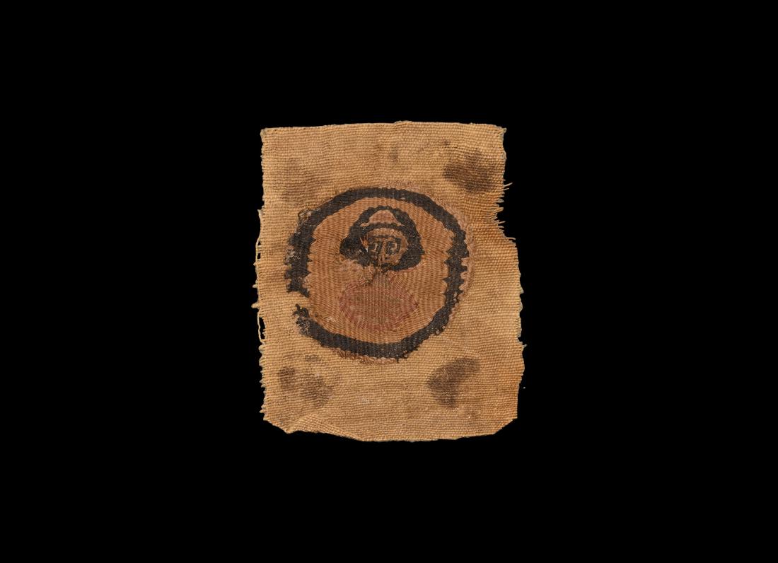 Coptic Panel with Embroidered Bust (1 of 1)